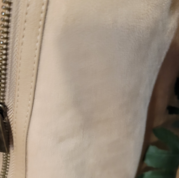 NWT STYLE & CO FAUX SUEDE SHEARLING SWEATER MIXED MEDIA JACKET - Picture 9 of 9